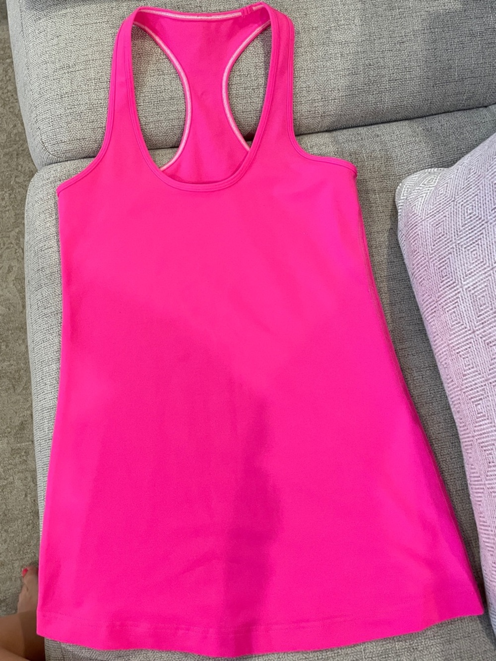 Lululemon Cool Racerback Hot Pink Neon Tank Top XS/S